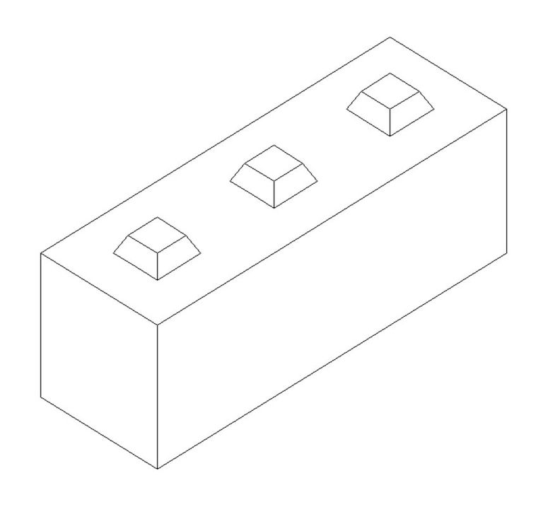 Betonblock-Normalstein 120x40x40