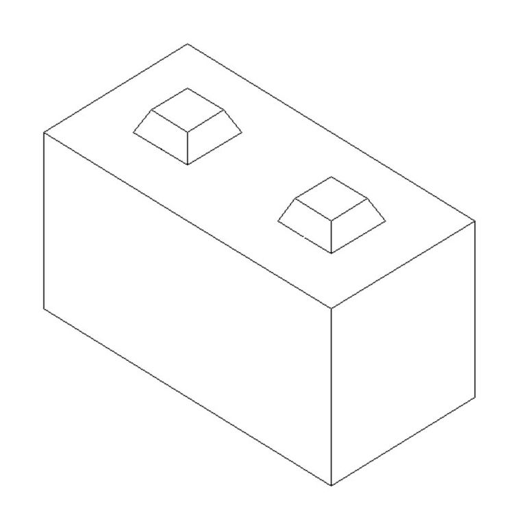 Betonblock-Normalstein 40x80x40