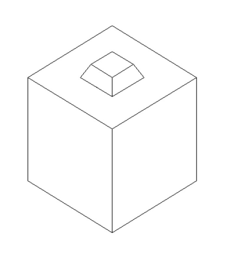 Betonblock-Normalstein 40x40x40